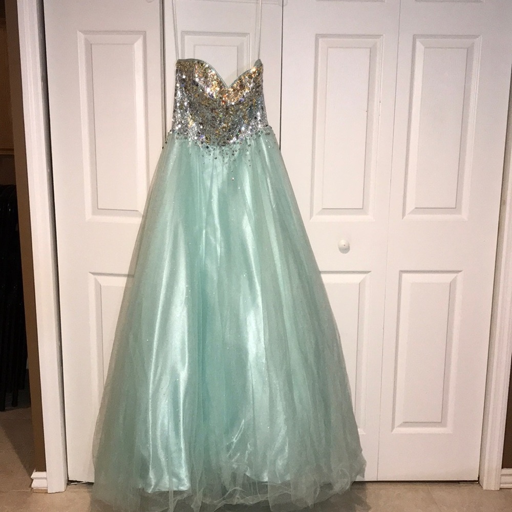 teal prom/sweet sixteen dress